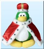 Jakks Disney Club Penguin 6.5 Inch Series 2 Plush Figure King [Includes Coin with Code!]